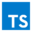 Це зображення показує іконку TypeScript